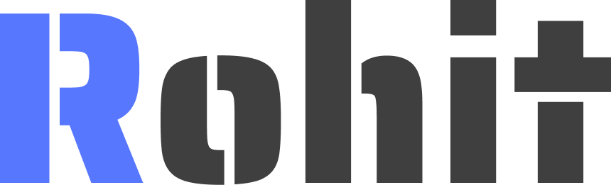 Rohit Chouhan Logo Black